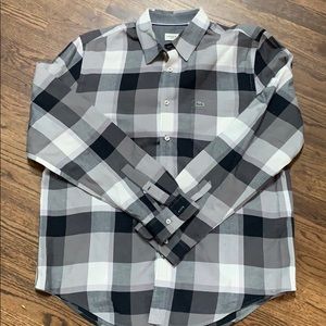 Lacoste regular fit 100% cotton button up shirt